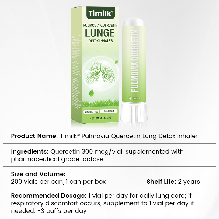 Timilk® Pulmovia Quercetin Lung Detox Inhaler🔥(A)