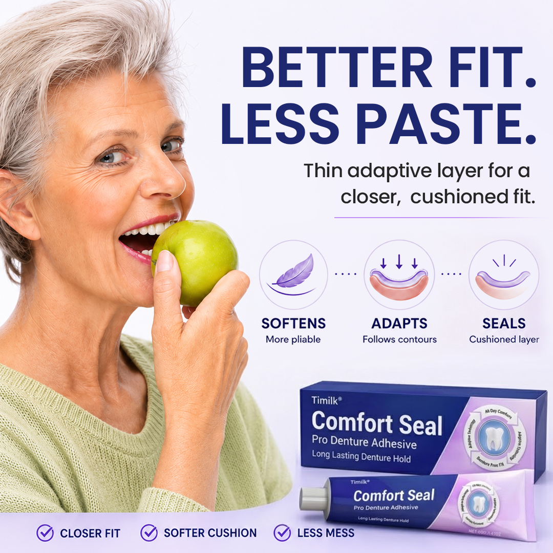 Timilk® Comfort Seal Pro Denture Adhesive 🦷 New Formula🔥（A）