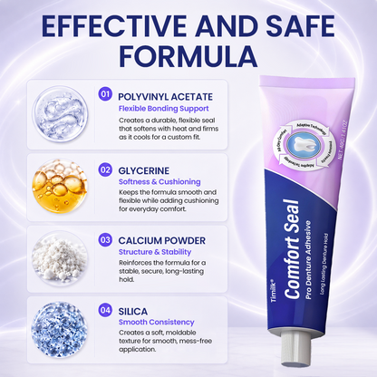 Timilk® Comfort Seal Pro Denture Adhesive 🦷 New Formula🔥（A）