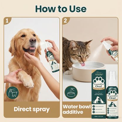 Timilk® TrustedPet Oral Care Spray - Easy Daily Dental Support(A)