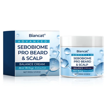🔥 FLAKE-FREE SKIN IN 7 DAYS Biancat® SeboBiome Pro Beard & Scalp Cream 🌱 Reduces Itch & Flakes — No Greasy Residue!🔥