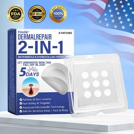 🔥Timilk® DermalRepair 2-in-1 Microneedle & Hydrocolloid Patch（A）