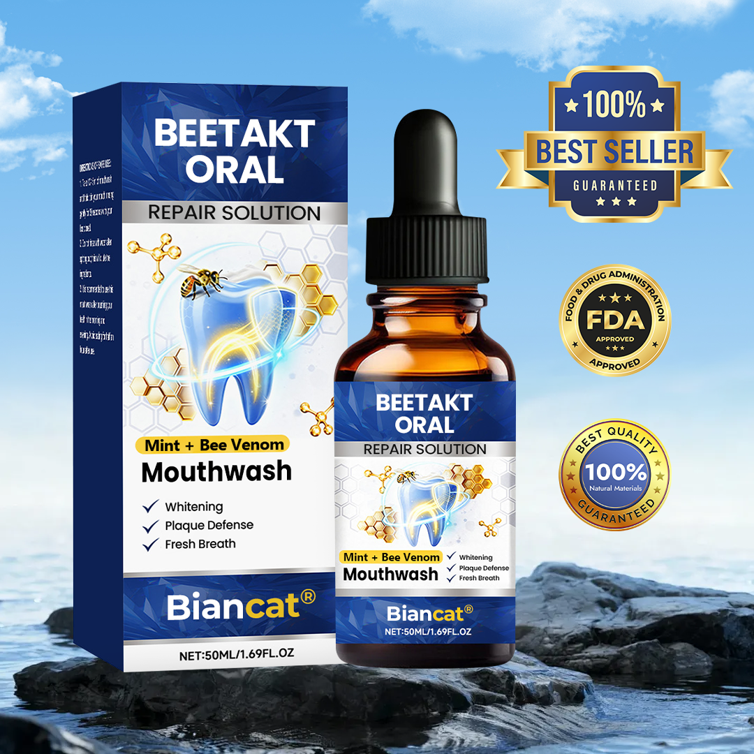 (NEW) Biancat® BeeTakt Oral Repair Solution 🦷 — Bee Venom🐝–Inspired Mouthwash for Gumline Care, Plaque Defense & Fresher Breath