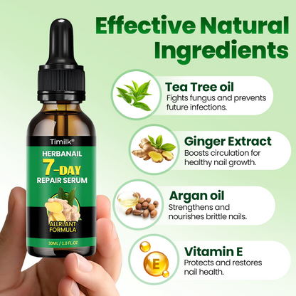 Timilk® HerbaNail 7-Day Repair Serum 🔥 FDA Certified (Clinically Proven Herbal Formula for 7-Day Nail Fungus Repair & Strength Restoration 🌿)(A)