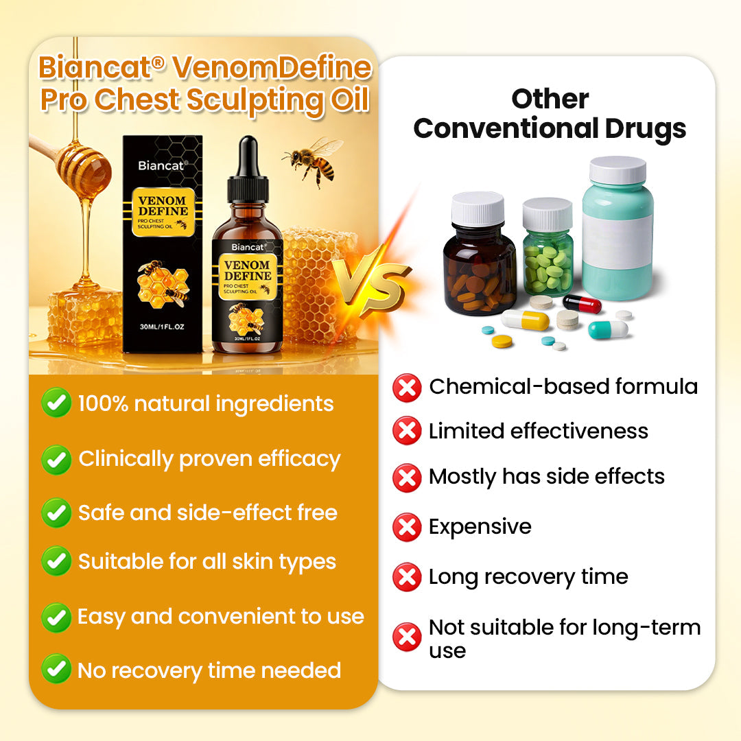 MEN’S CHEST-CONTOUR UPGRADE💪 Biancat® VenomDefine Pro Chest Sculpting Oil 🐝 Daily Bee Venom Support for a Firmer-Looking, More Defined Chest