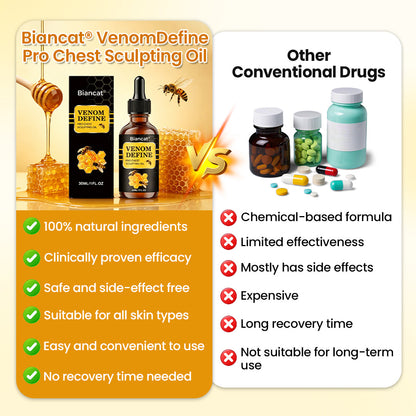 MEN’S CHEST-CONTOUR UPGRADE💪 Biancat® VenomDefine Pro Chest Sculpting Oil 🐝 Daily Bee Venom Support for a Firmer-Looking, More Defined Chest