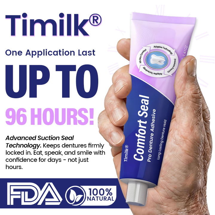 Timilk® Comfort Seal Pro Denture Adhesive 🦷 New Formula🔥（A）