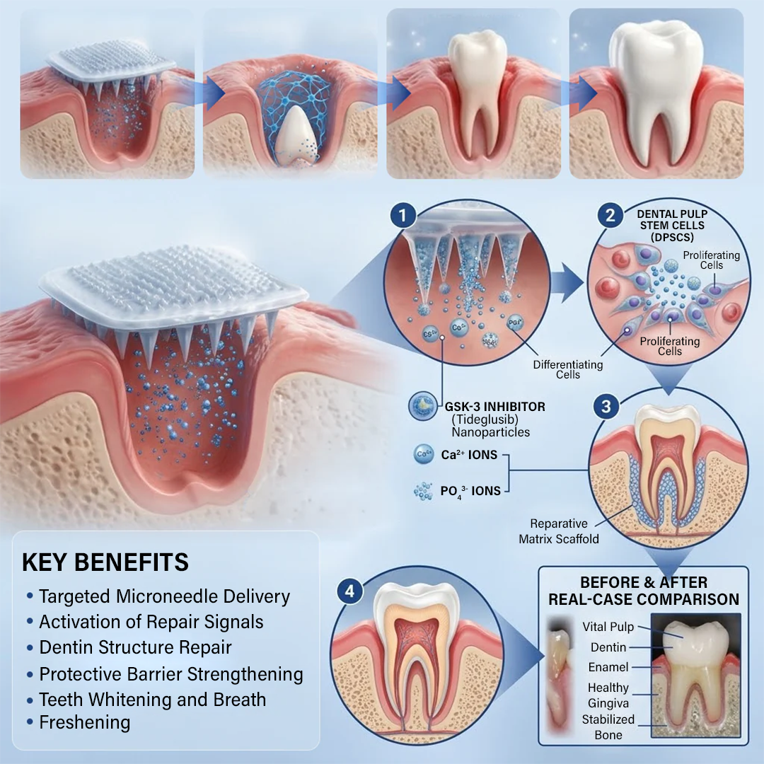 (NEW)Ceoerty® Tooth & Gum Repair Fast-Dissolving Microneedle Patch✨ (𝟓-𝐢𝐧-𝟏 💎 𝐑𝐞𝐛𝐮𝐢𝐥𝐝 𝐄𝐧𝐚𝐦𝐞𝐥 & 𝐃𝐞𝐧𝐭𝐢𝐧 • 𝐒𝐭𝐫𝐞𝐧𝐠𝐭𝐡𝐞𝐧 𝐆𝐮𝐦𝐬 • 𝐄𝐫𝐚𝐝𝐢𝐜𝐚𝐭𝐞 𝐓𝐚𝐫𝐭𝐚𝐫 & 𝐎𝐝𝐨𝐫 • 𝐖𝐡𝐢𝐭𝐞𝐧𝐢𝐧𝐠 • 𝐒𝐭𝐨𝐩 𝐓𝐨𝐨𝐭𝐡 𝐒𝐞𝐧𝐬𝐢𝐭𝐢𝐯𝐢𝐭𝐲)🔥🔥（A）