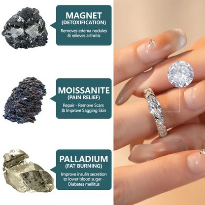 CZTICLE® Magnetology Moissanite Diamond Ring 🔥