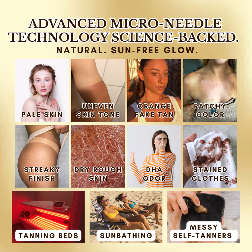 Biancat® BronzeAura Sunless Tanning Microneedle Patch🔥（A）