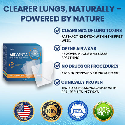 Timilk® AirVanta Lung Detox Relief Patch🔥（A）