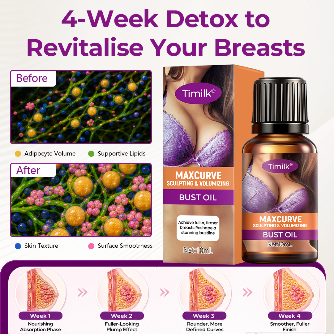 (NEW)Timilk® MaxCurve Sculpting & Volumizing Bust Oil 🌸 — Say Goodbye to Sagging & Flat Busts 💖, Get Fuller, Firmer Curves 📈, Non-Surgical ✅, Try It Now! 🔥（A）