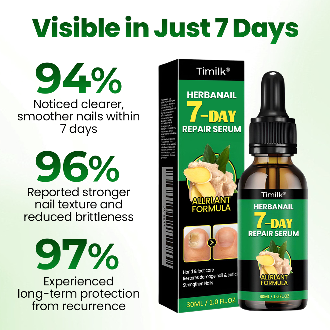 Timilk® HerbaNail 7-Day Repair Serum 🔥 FDA Certified (Clinically Proven Herbal Formula for 7-Day Nail Fungus Repair & Strength Restoration 🌿)(A)